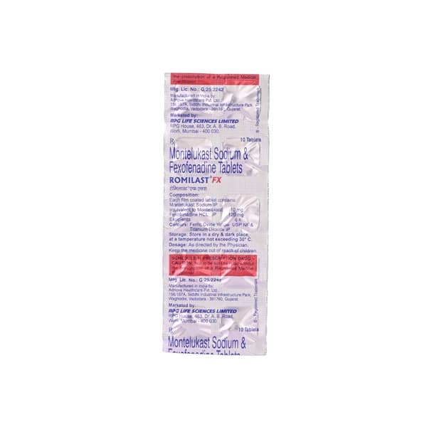 Romilast Fx Strip Of 10 Tablets