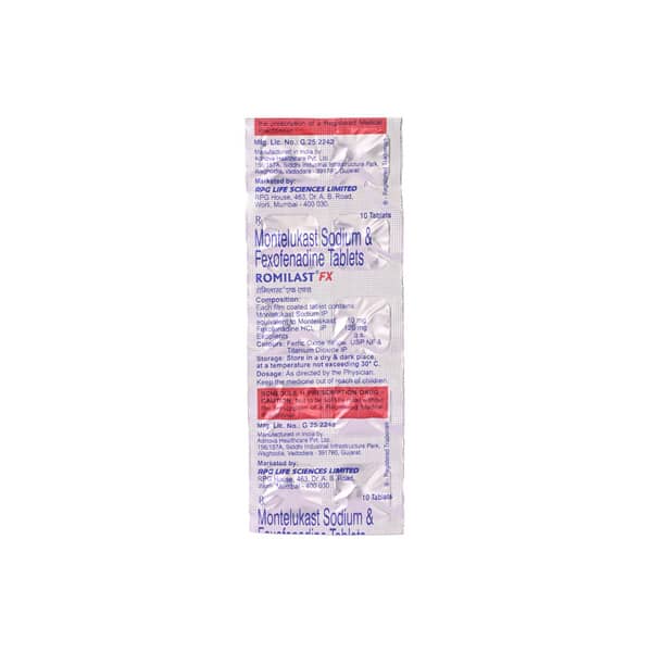 Romilast Fx Strip Of 10 Tablets