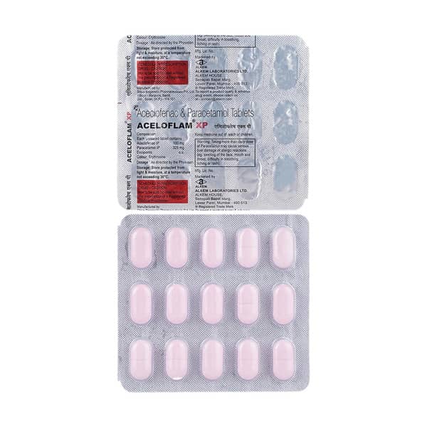 Aceloflam Xp Strip Of 15 Tablets