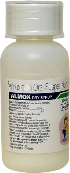 Almox Bottle Of 60ml Dry Syrup