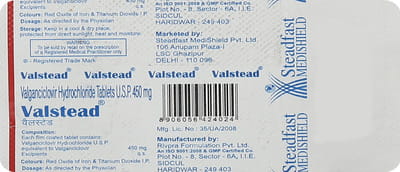 Valstead 450mg Strip Of 2 Tablets