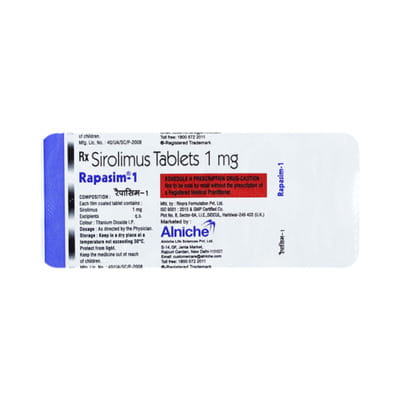 Rapasim 1mg Strip Of 10 Tablets