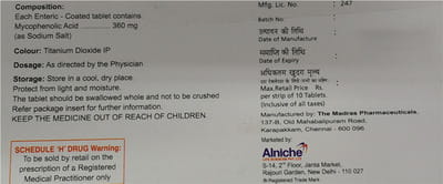 Biomyf S 360mg Strip Of 10 Tablets