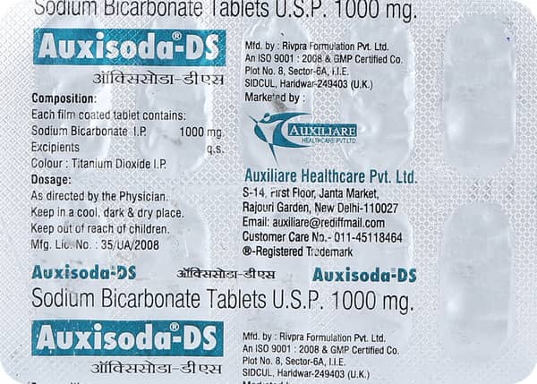 Auxisoda Ds 1gm Strip Of 10 Tablets