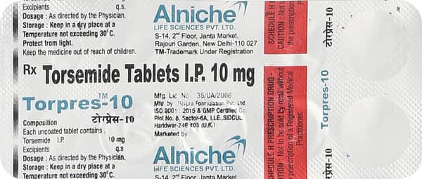 Torpres 10mg Strip Of 10 Tablets