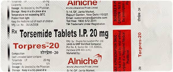 Torpres 20Mg Strip Of 10 Tablets