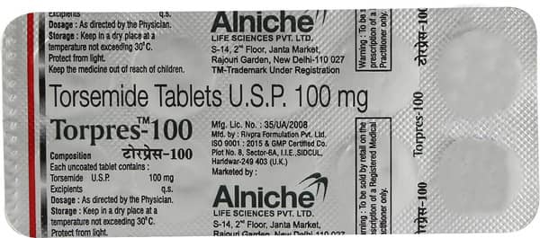 Torpres 100mg Strip Of 10 Tablets