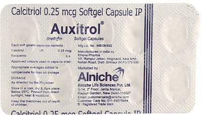 Auxitrol 0.25mcg Strip Of 10 Capsules