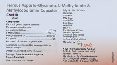 Coehb Strip Of 10 Capsules