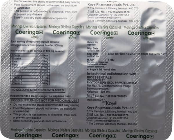 Coeringa 500Mg Strip Of 10 Capsules