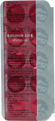 Oflokem 200mg Strip Of 10 Tablets