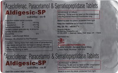 Aldigesic Sp Strip Of 10 Tablets