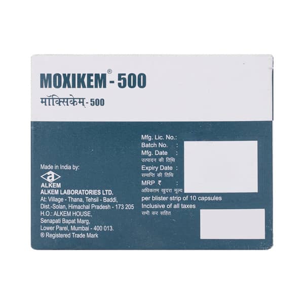 Moxikem 500mg Strip Of 10 Capsules