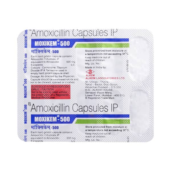 Moxikem 500mg Strip Of 10 Capsules