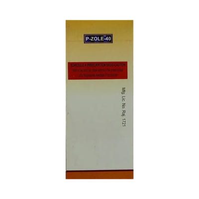 P Zole 40mg Strip Of 10 Tablets