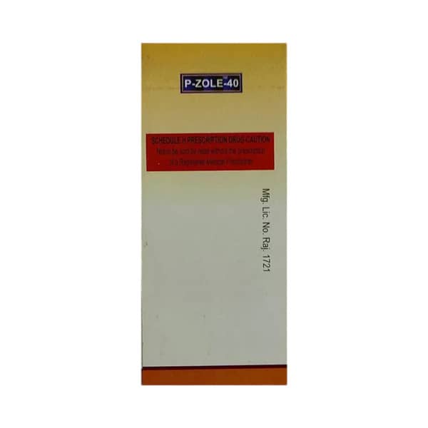 P Zole 40mg Strip Of 10 Tablets