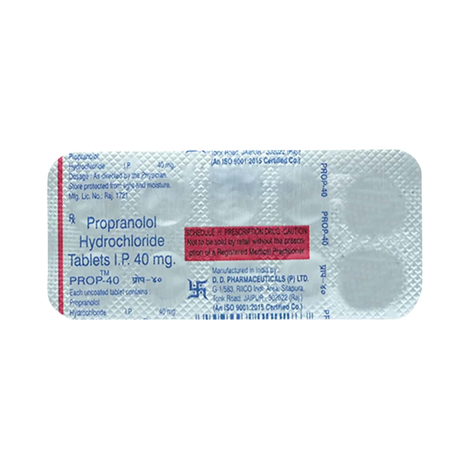 Prosid Tab Prop 40 MG Tablet (10): Uses, Side Effects, Price & Dosage | PharmEasy