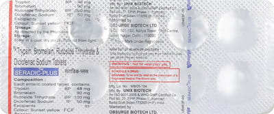 Seradic Plus Strip Of 10 Tablets