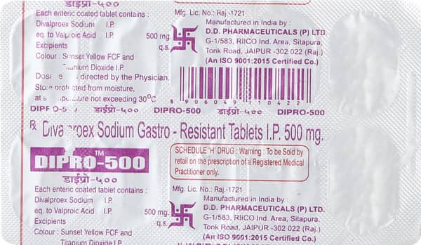 Dipro 500mg Strip Of 10 Tablets
