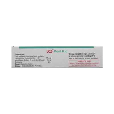 Lcz Mont Kid Strip Of 10 Tablets