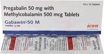 Gabawin M 50mg Strip Of 10 Tablets
