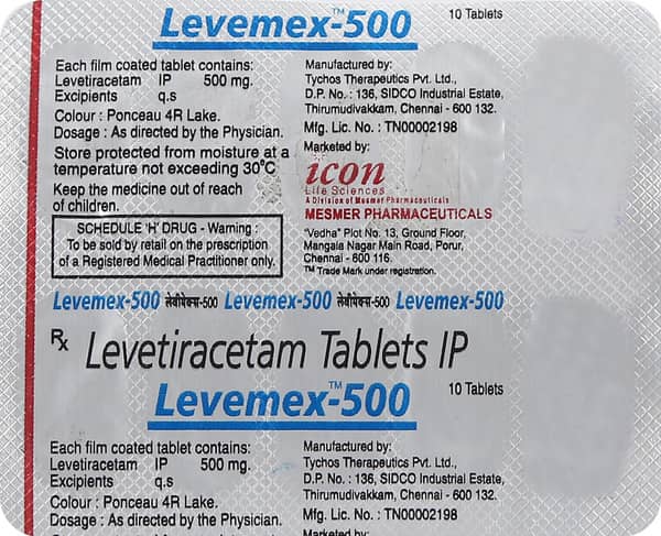 Levemex 500mg Strip Of 10 Tablets