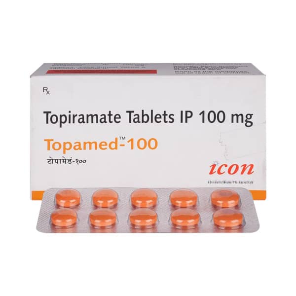 Topamed 100Mg Strip Of 10 Tablets