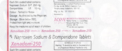 Xenadom 250mg Strip Of 10 Tablets