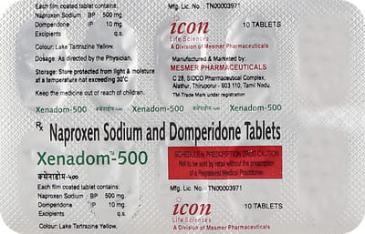 Xenadom 500mg Strip Of 10 Tablets