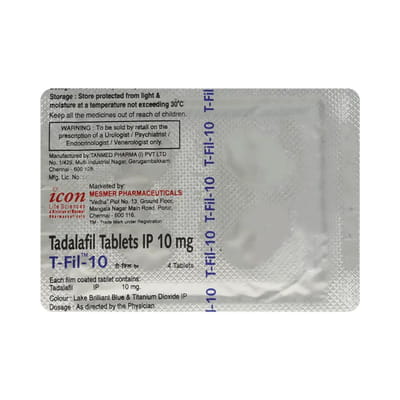 T Fil 10mg Strip Of 10 Tablets