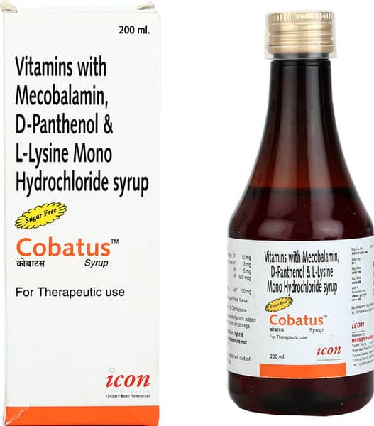 Cobatus Sugar Free Bottle Of 200ml Syrup