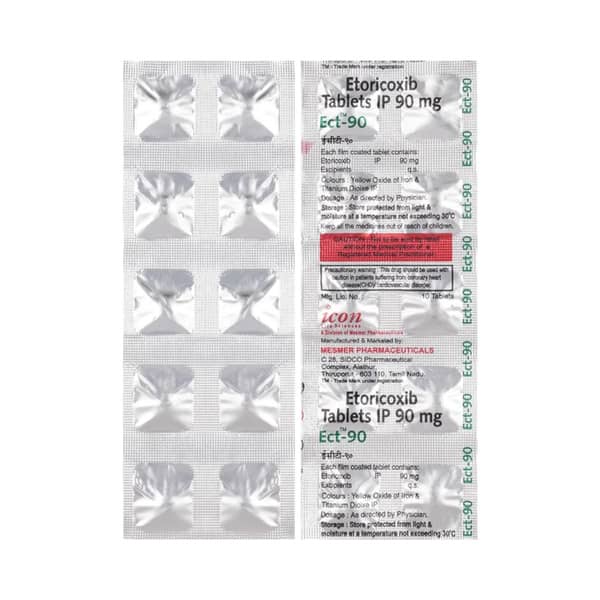 Ect 90mg Strip Of 10 Tablets