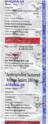 Afasma 200mg Sr Strip Of 10 Tablets