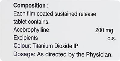 Afasma 200mg Sr Strip Of 10 Tablets