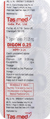 Digon 0.25mg Strip Of 10 Tablets