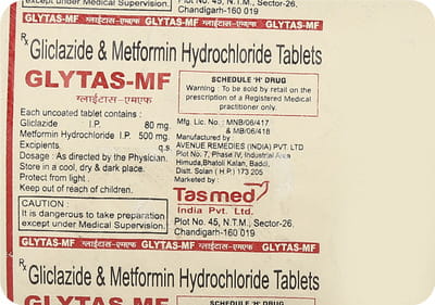 Glytas Mf Strip Of 10 Tablets