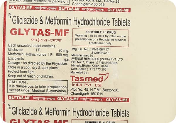Glytas Mf Strip Of 10 Tablets