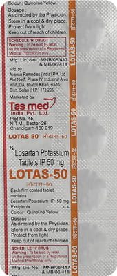 Lotas 50mg Strip Of 10 Tablets