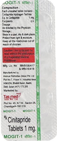 Mogit 1Mg Strip Of 10 Tablets