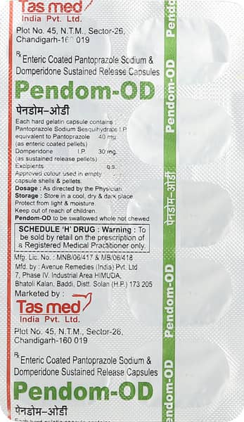 Pendom Od Strip Of 10 Capsules