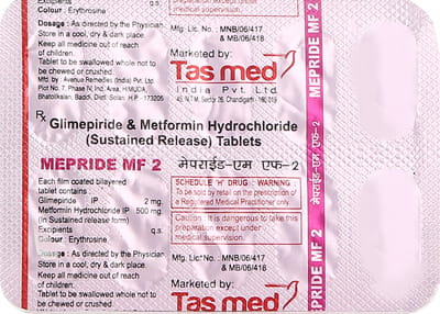 Mepride Mf 2mg Strip Of 10 Tablets