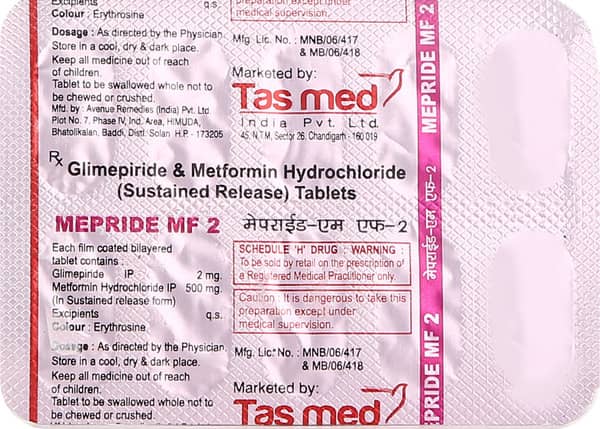 Mepride Mf 2mg Strip Of 10 Tablets