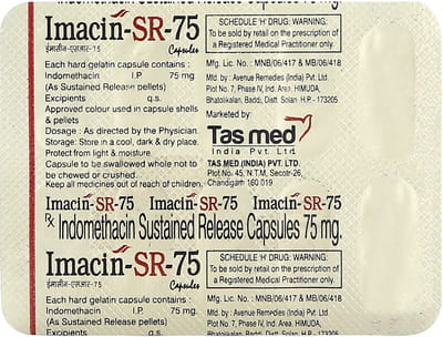 Imacin Sr 75mg Strip Of 10 Capsules