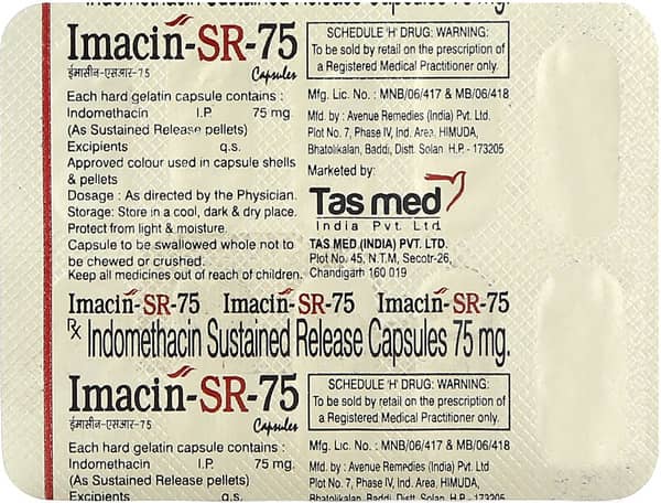 Imacin Sr 75Mg Strip Of 10 Capsules
