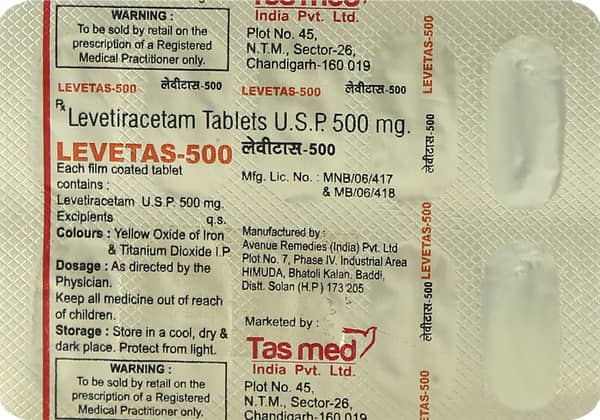 Levetas 500mg Strip Of 10 Tablets