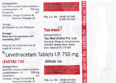 Levetas 750mg Strip Of 10 Tablets