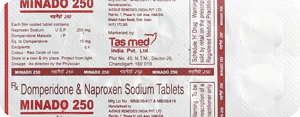 Minado 250mg Strip Of 10 Tablets