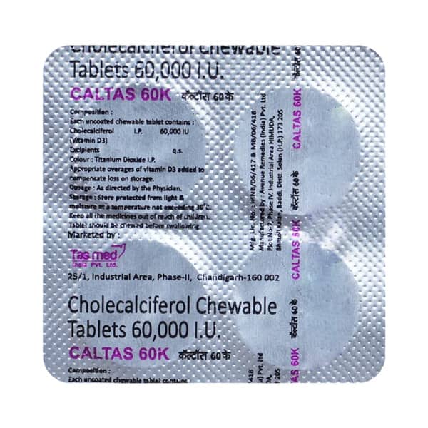 Caltas 60k Strip Of 4 Tablets