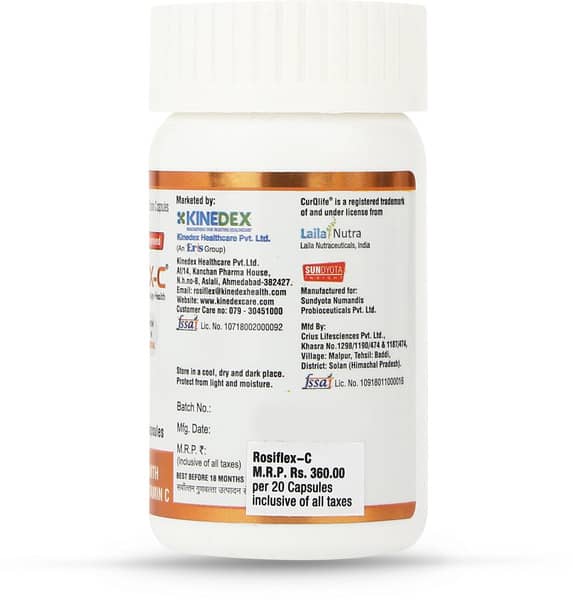 Rosiflex C Bottle Of 20 Capsules