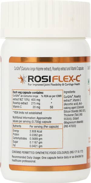 Rosiflex C Bottle Of 20 Capsules